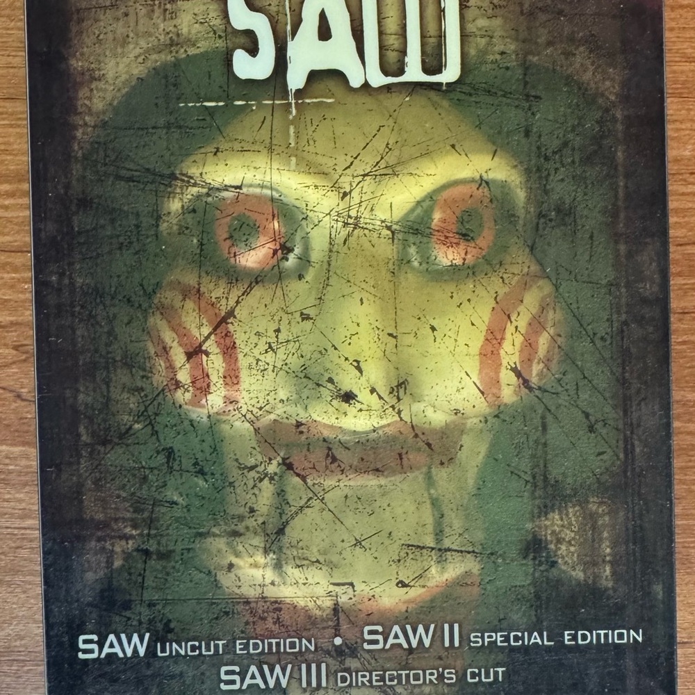SAW Movie DVS -Trilogy, nice collectible dvd